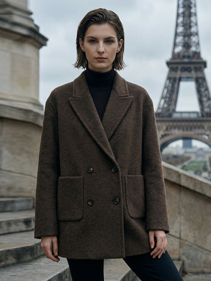 H4501 Women's cashmere coat