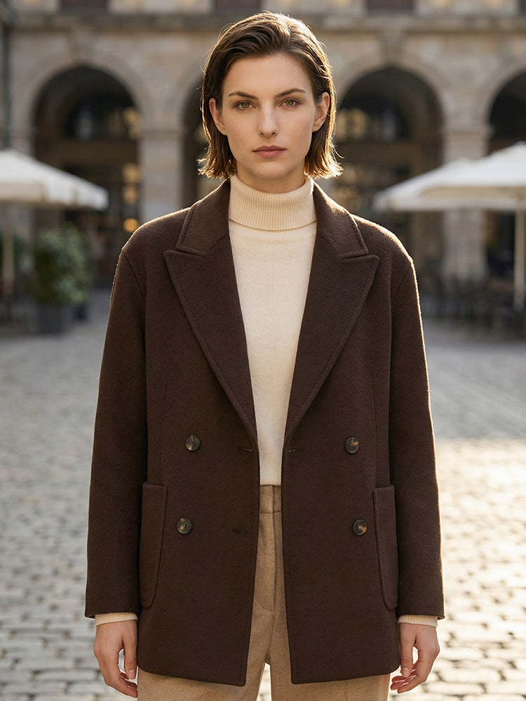 H4498 Women's cashmere coat