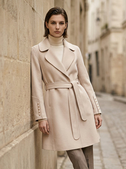 H4495 Women's cashmere coat