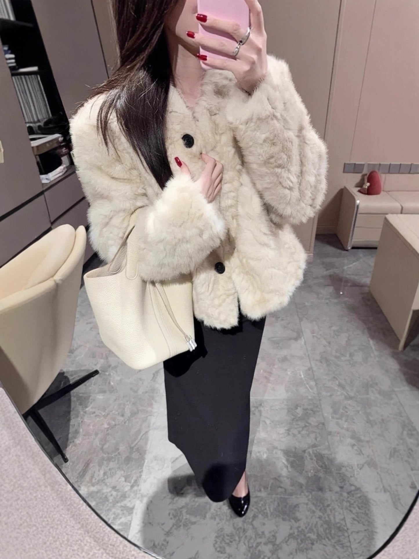 H4533 Women's wool coat