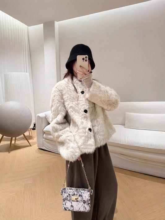 H4531 Women's wool coat