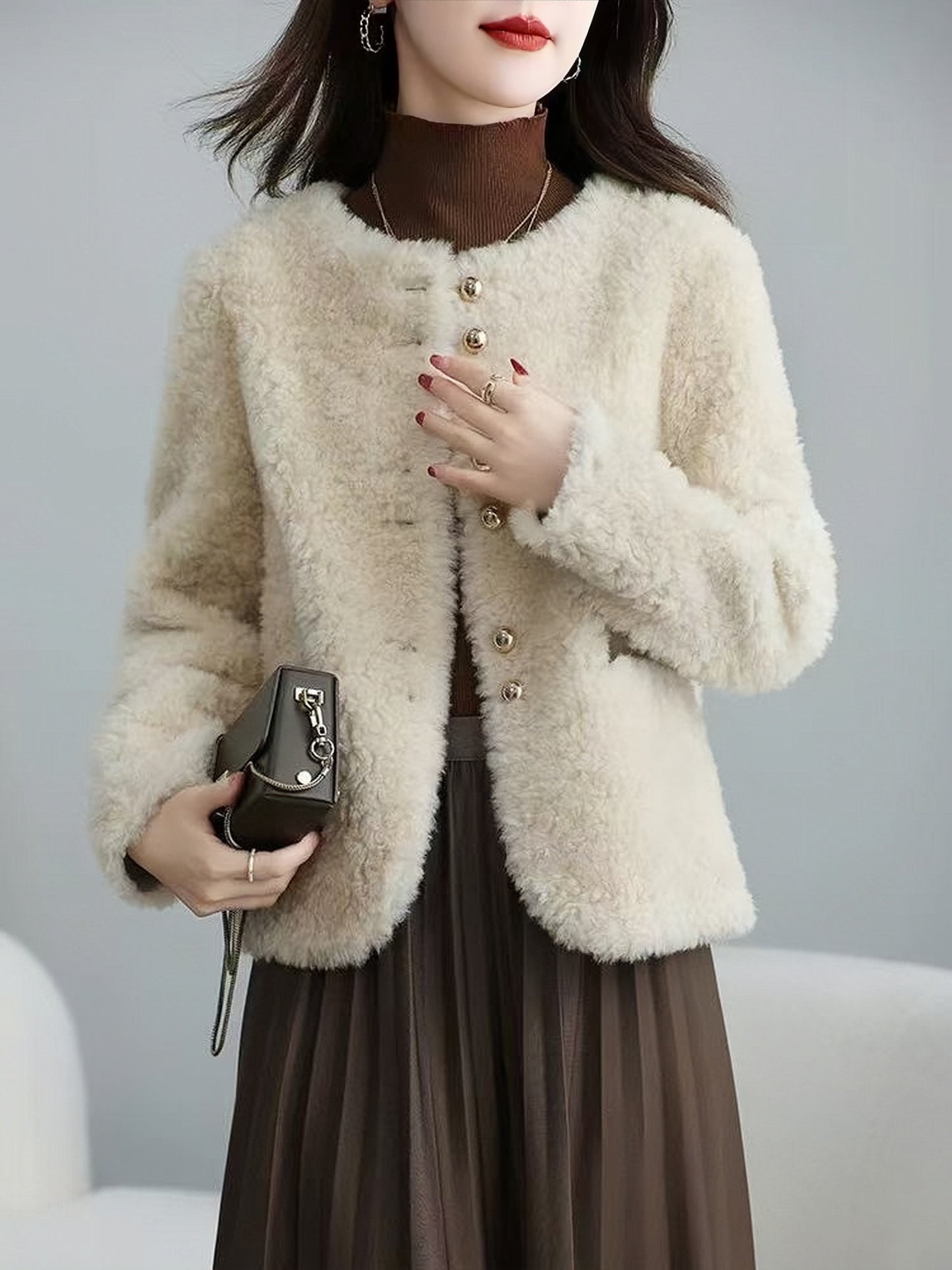 H4514 Women's wool coat