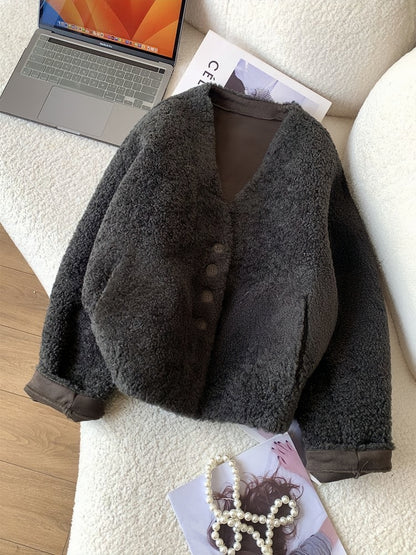 H4516 Women's wool coat