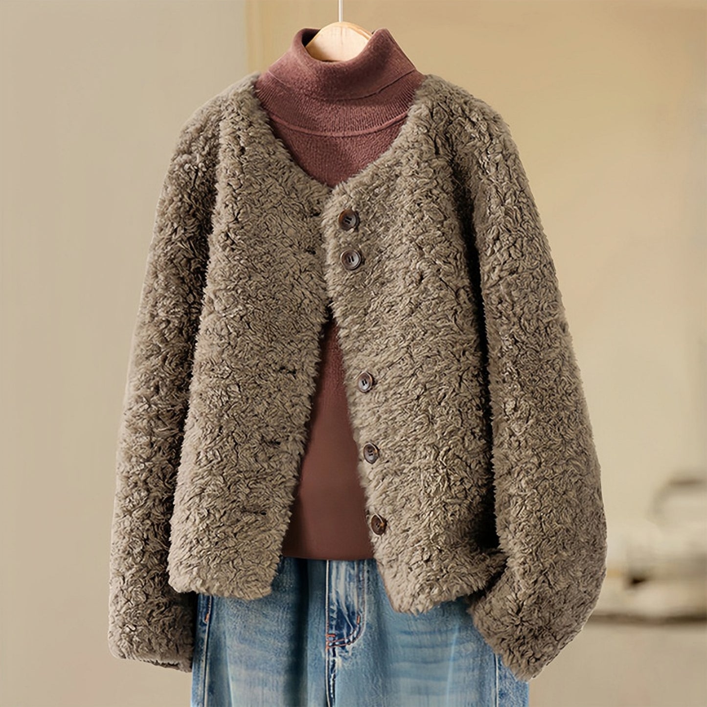 H4547 Women's wool coat
