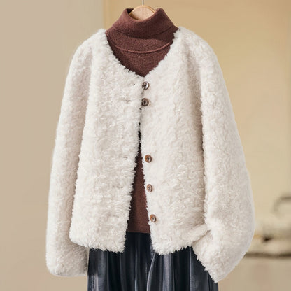 H4546 Women's wool coat