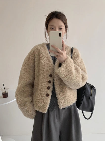 H4526 Women's wool coat