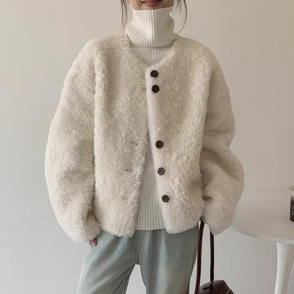 H4529 Women's wool coat
