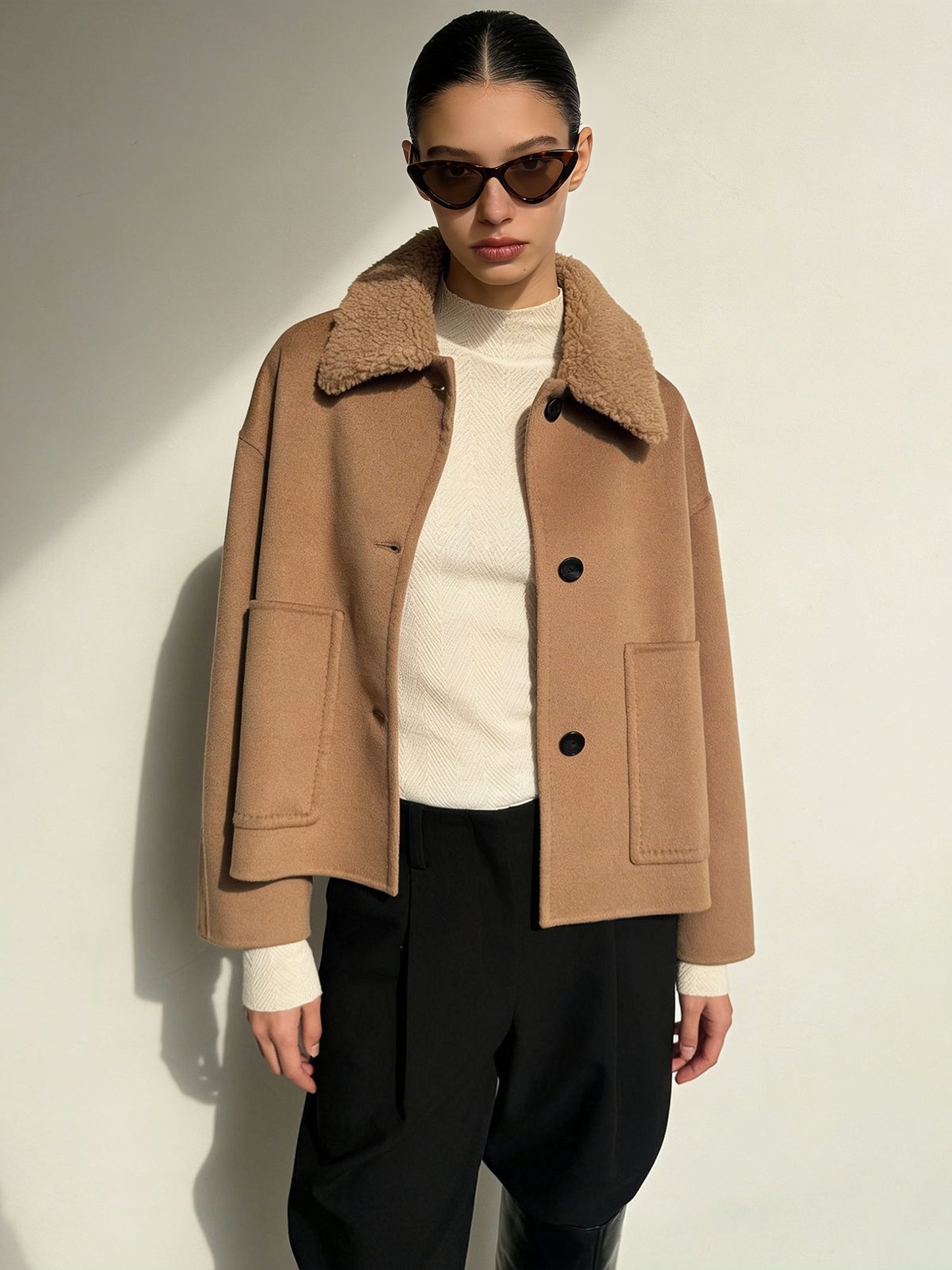 H4530 Women's wool coat