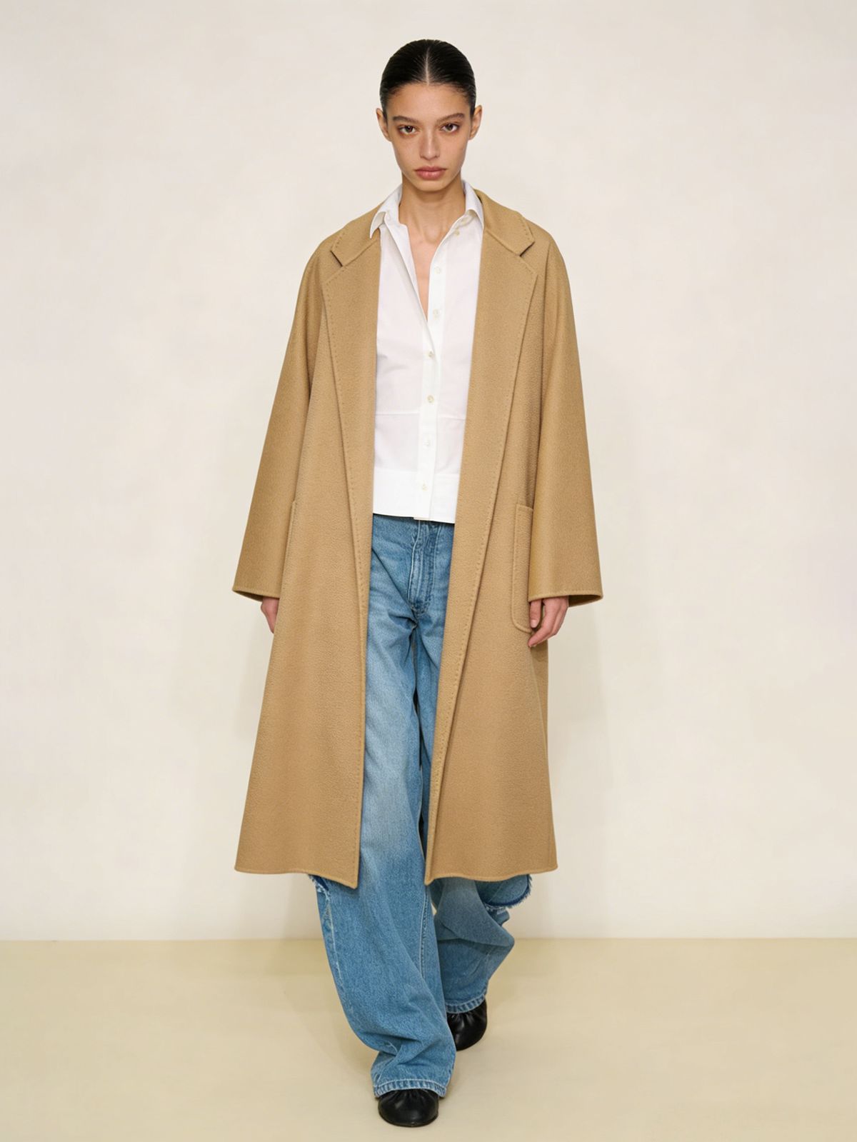 H4722 Women's cashmere coat