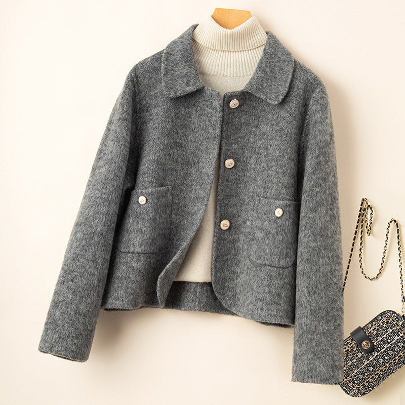 H4736 Women's cashmere coat