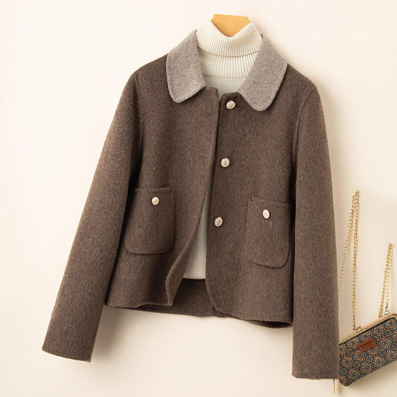 H4736 Women's cashmere coat