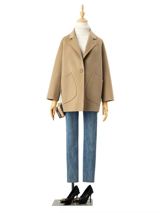 H4727 Women's cashmere coat