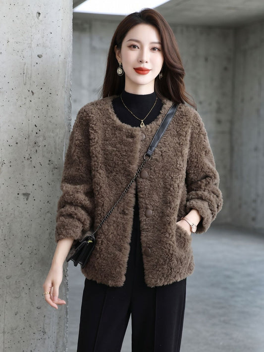 H4725 Women's cashmere coat