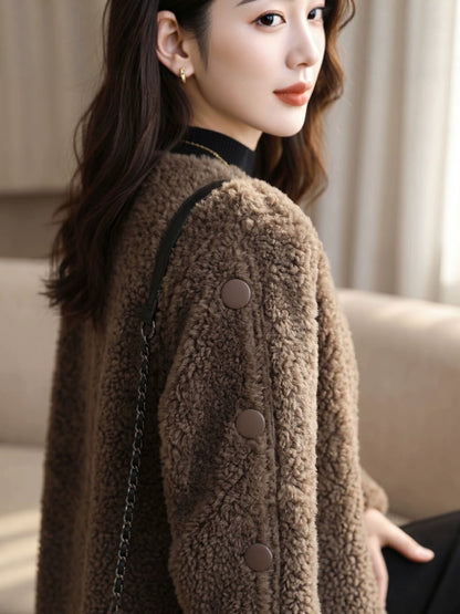 H4725 Women's cashmere coat
