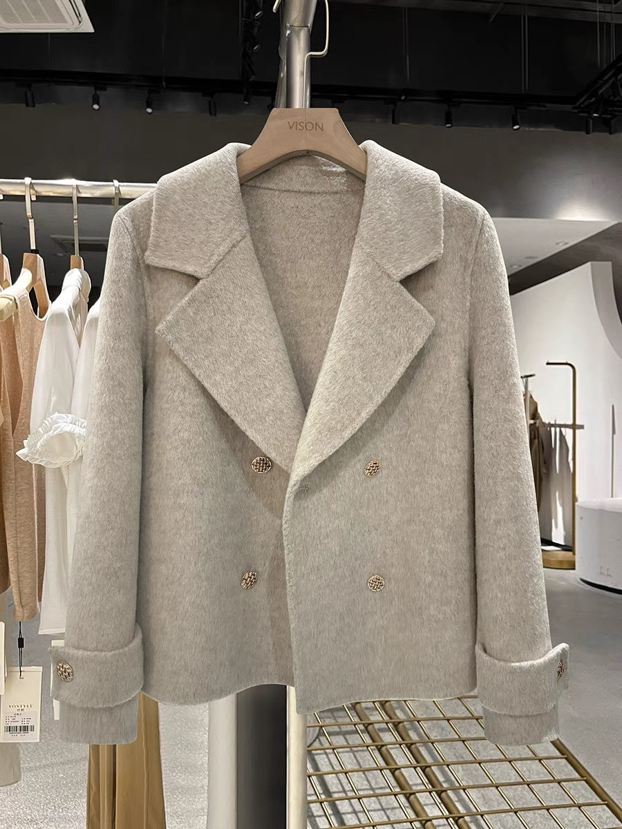 H4847 Women's cashmere coat