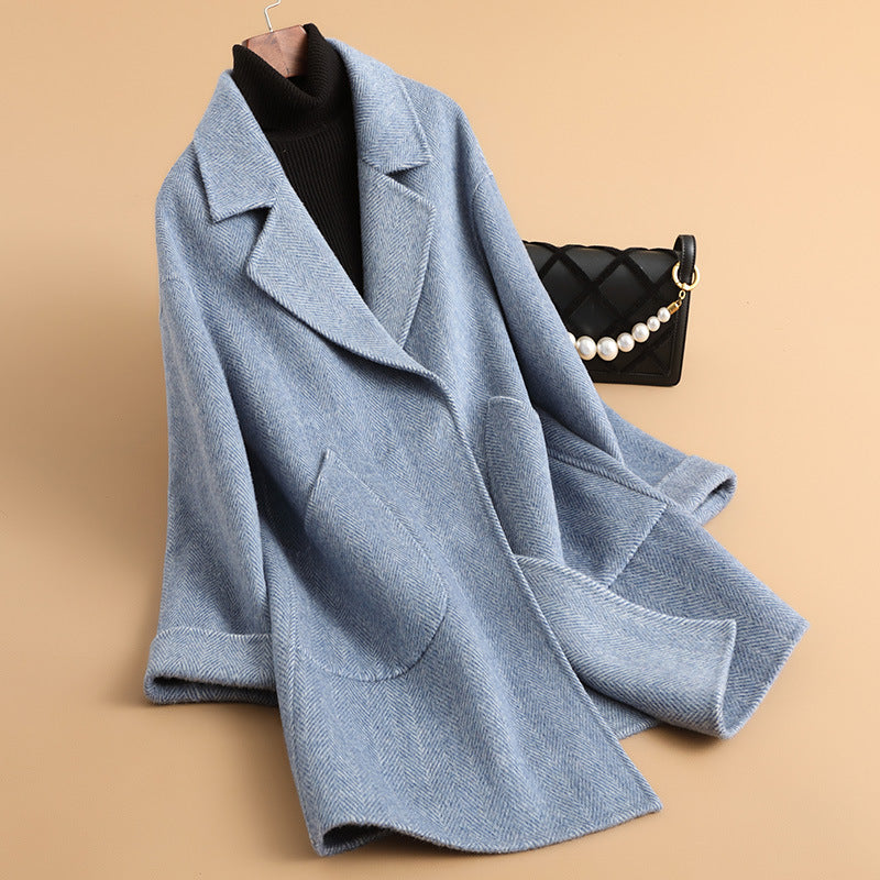 H4817 Women's cashmere coat