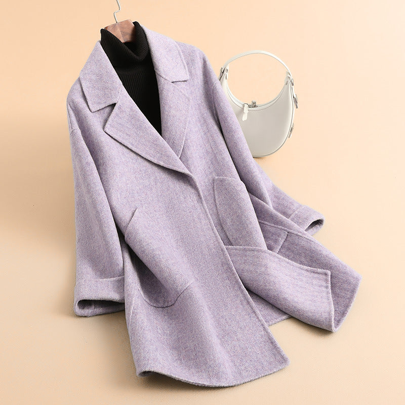 H4820 Women's cashmere coat