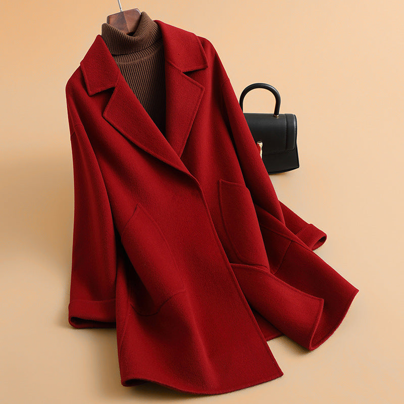 H4821 Women's cashmere coat