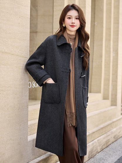 H4930 Women's wool coat