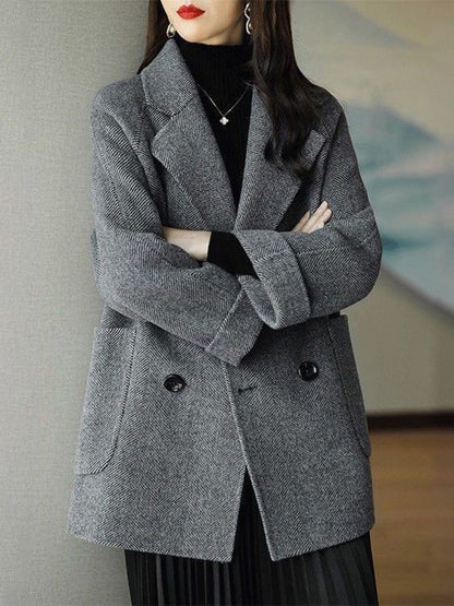 H4937 Women's wool coat