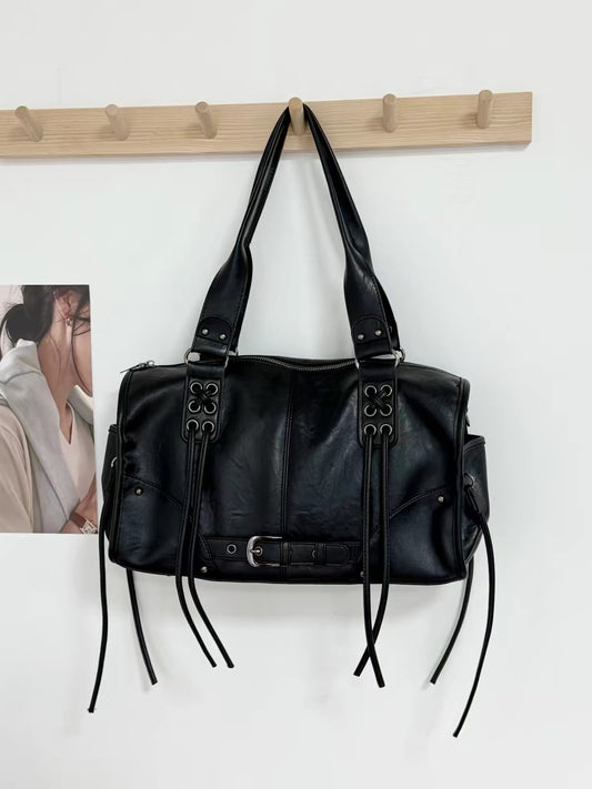 H6148 Genuine leather crossbody bag