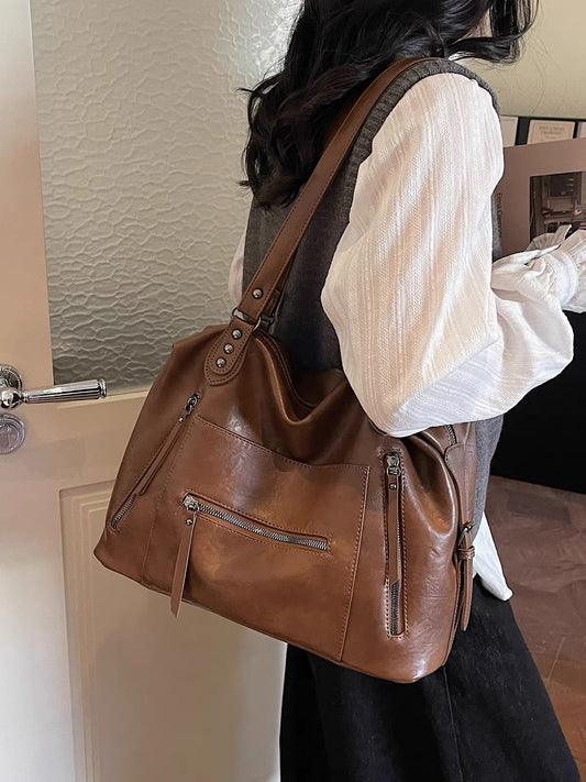 H6199 Women's leather handbag