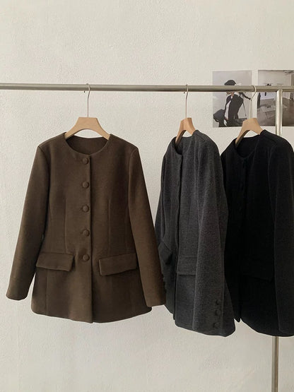 H1279 Ladylike Plush Coat