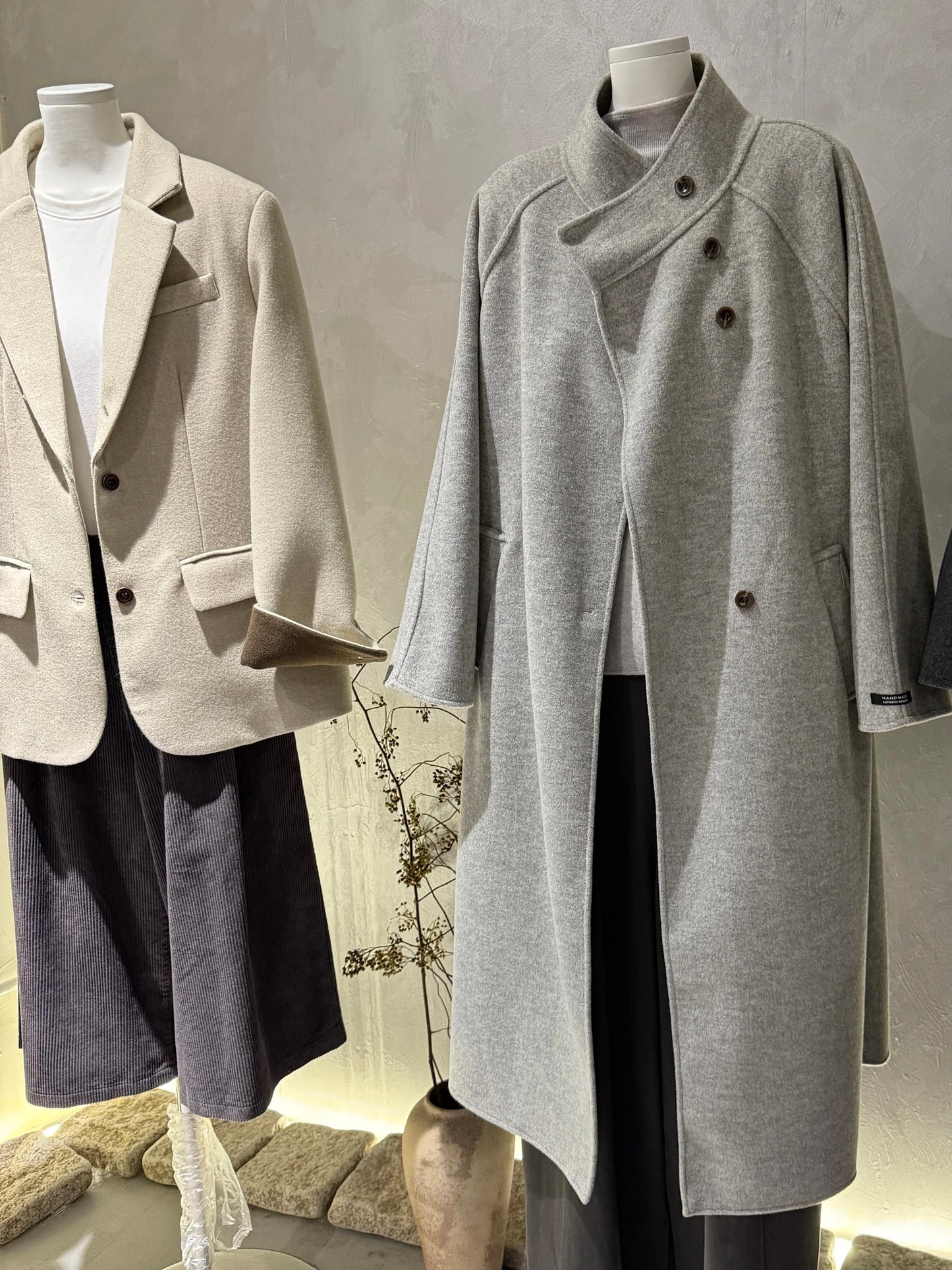 H1339 Cashmere Long Coat