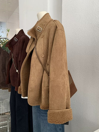 H1281 Plush Jacket for Women