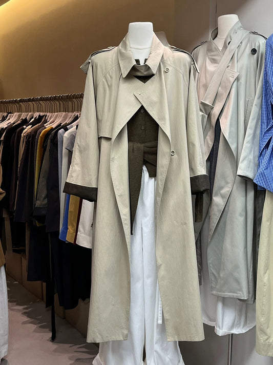 H1305 Long Trench Coat