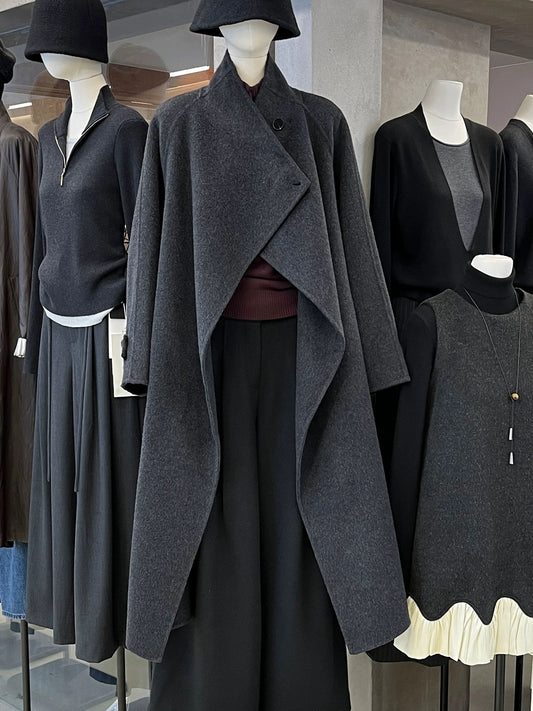 H1308 Long Cashmere Coat