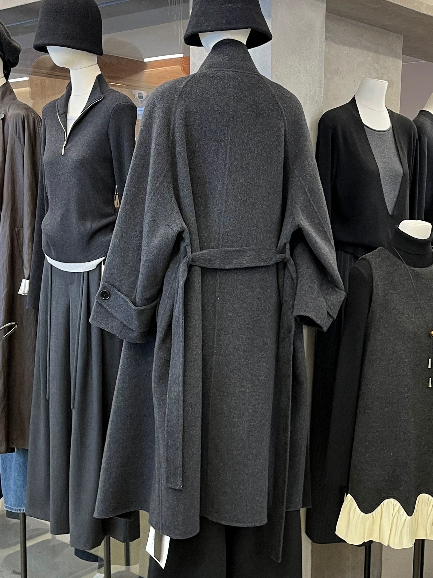 H1308 Long Cashmere Coat