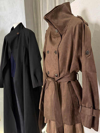 H1347 Suede Coat