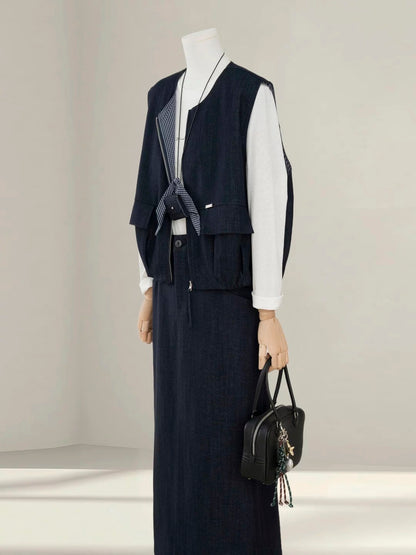 H1378 Women's Denim Suit