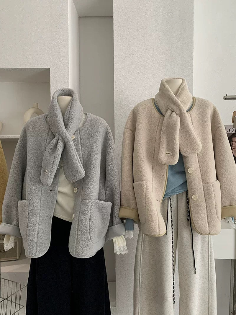 H1289 Suede Jacket Top