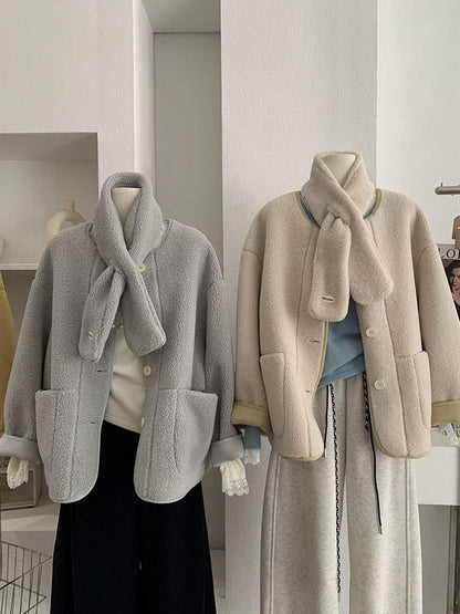 H1289 Suede Jacket Top