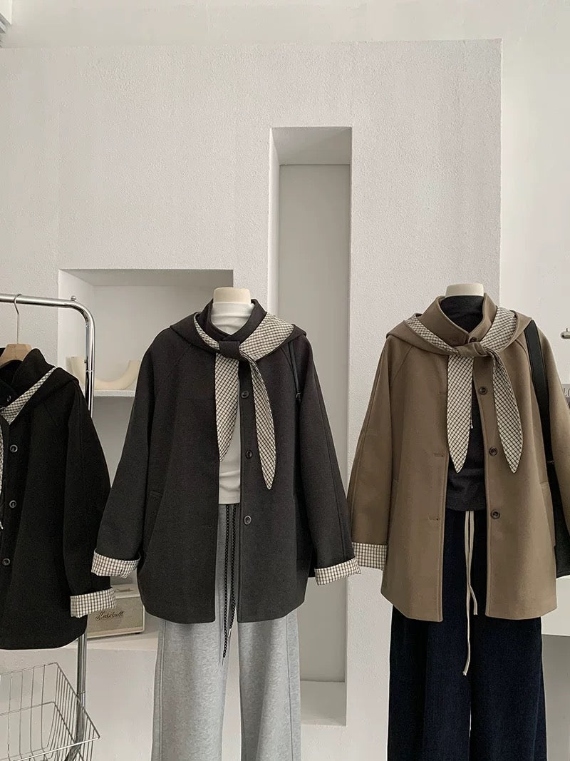 H1273 Plush Jacket Top