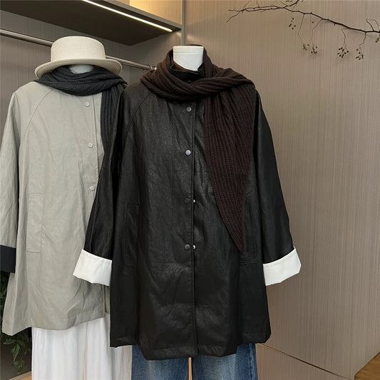 H1231 Mid-length Leather