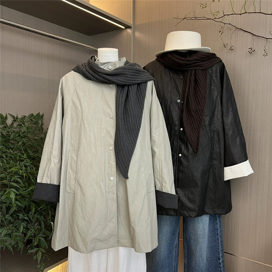 H1231 Mid-length Leather