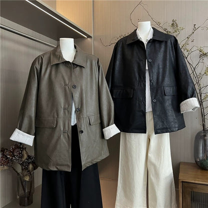 H1237 Casual Leather Jacket