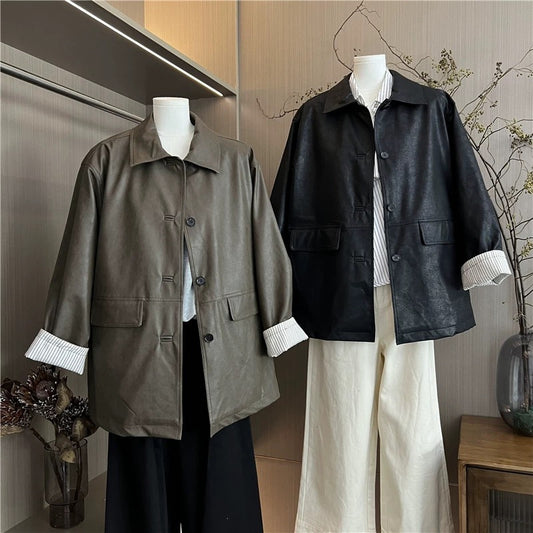 H1237 Casual Leather Jacket