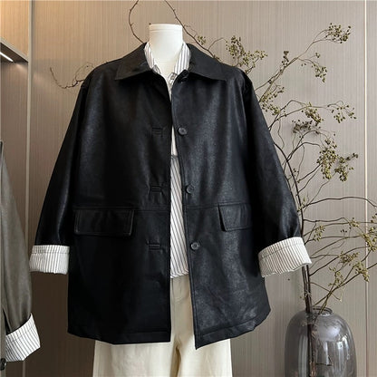 H1237 Casual Leather Jacket