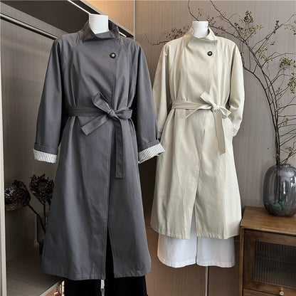 H1217 Long Trench Coat