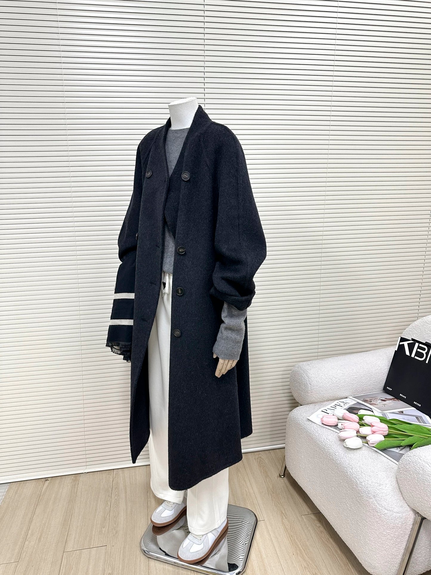 H1401 Women's Long Coat