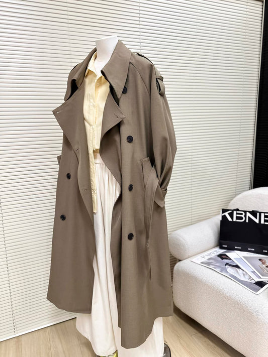H1404 Long Trench Coat