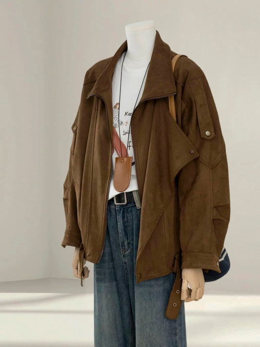 H1363 Suede Women's Jacket